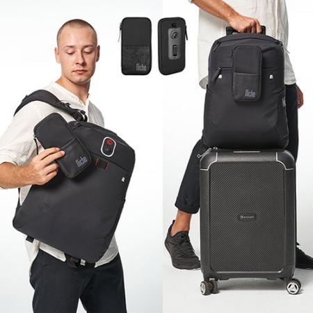 Velkoobchodní cestovní batoh/sportovní taška s pouzdrem na notebook a příslušenstvím pomocí magnetické spony.